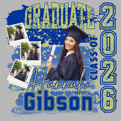 Custom Senior Graduation Shirt 2026/ Personalized Photo Tee