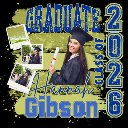 Custom Senior Graduation Shirt 2026/ Personalized Photo Tee