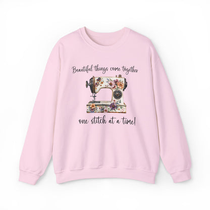 Vintage Floral Sewing Machine Sweatshirt In House