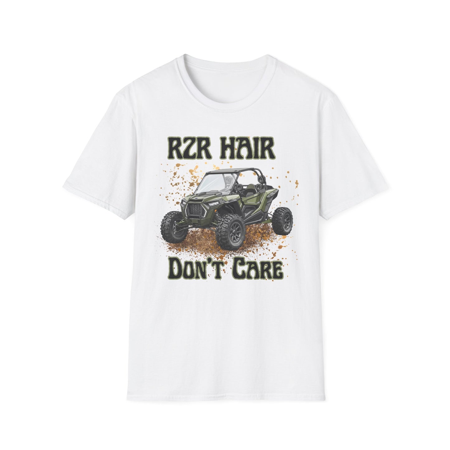 RZR Hair Don't Care T-Shirt — Off-Road UTV Mud Adventure Tee