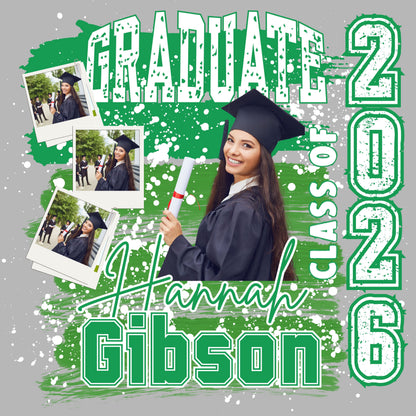 Custom Senior Graduation Shirt 2026/ Personalized Photo Tee