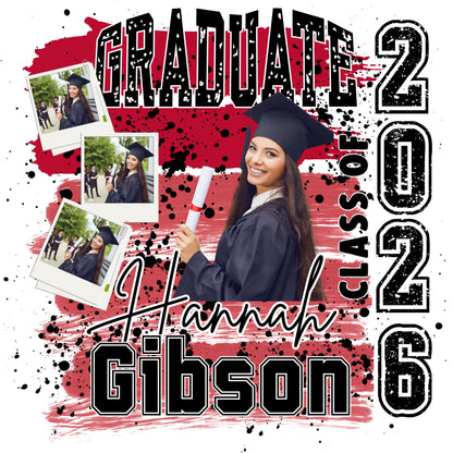 Custom Senior Graduation Shirt 2026/ Personalized Photo Tee