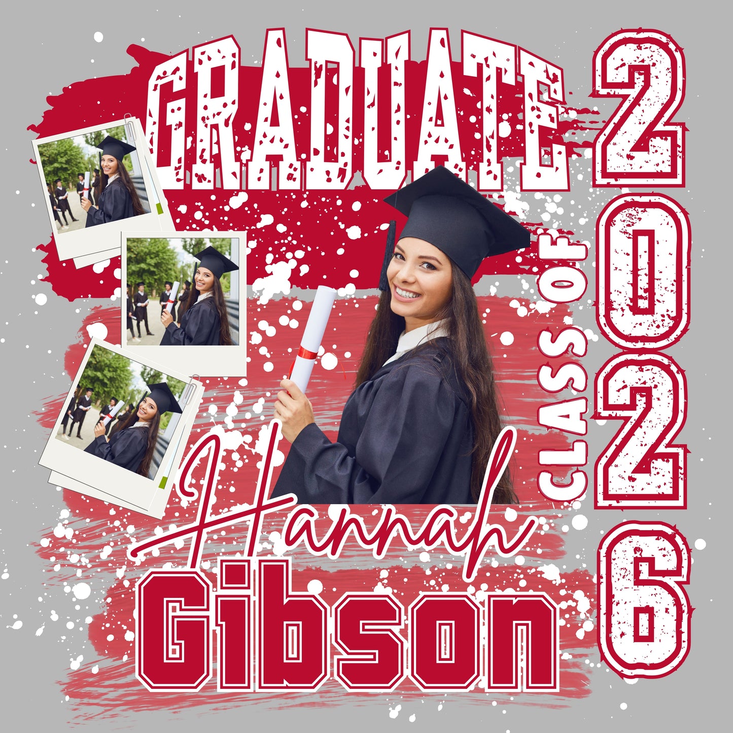 Custom Senior Graduation Shirt 2026/ Personalized Photo Tee