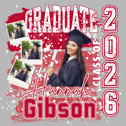 Custom Senior Graduation Shirt 2026/ Personalized Photo Tee