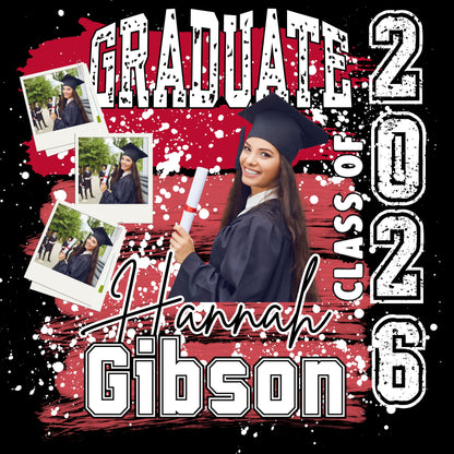Custom Senior Graduation Shirt 2026/ Personalized Photo Tee
