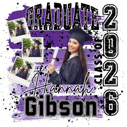Custom Senior Graduation Shirt 2026/ Personalized Photo Tee