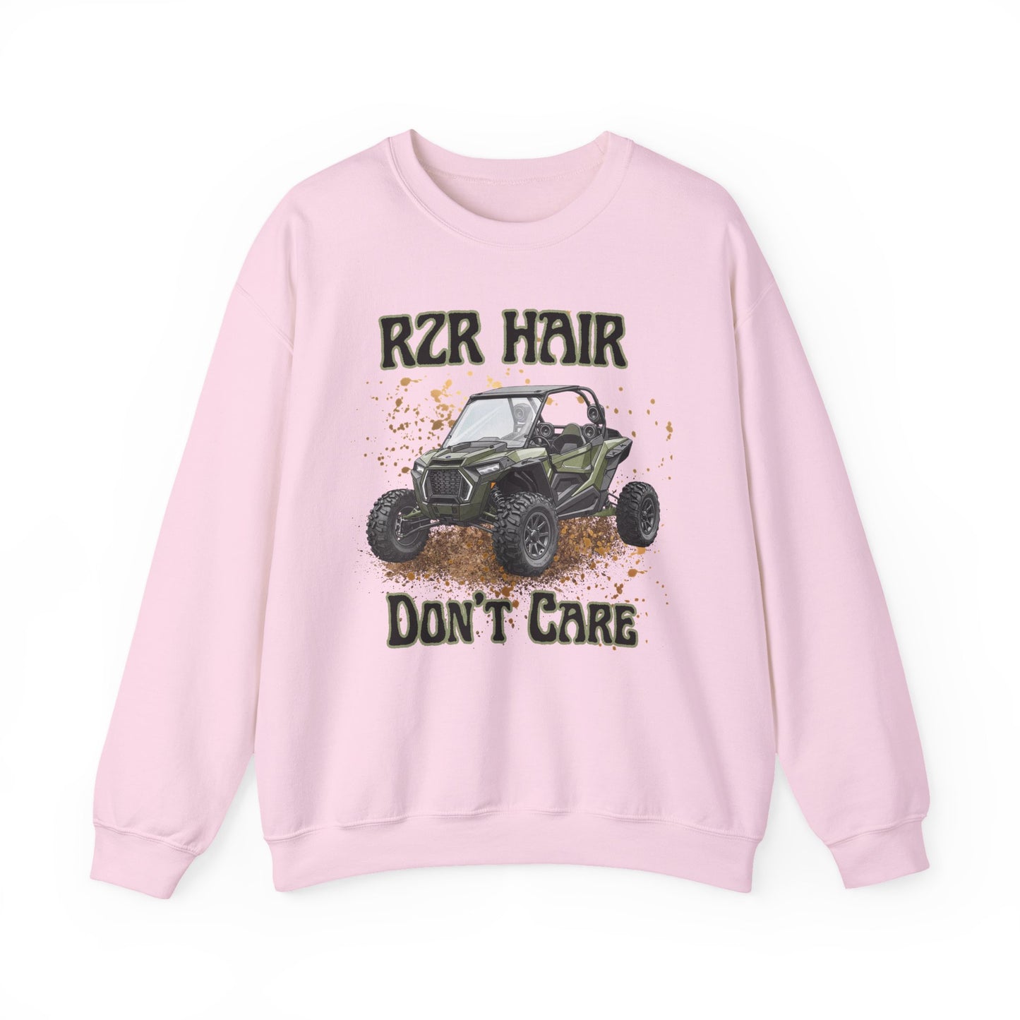 Sweatshirt — "RZR Hair Don't Care" Off-Road UTV Crewneck
