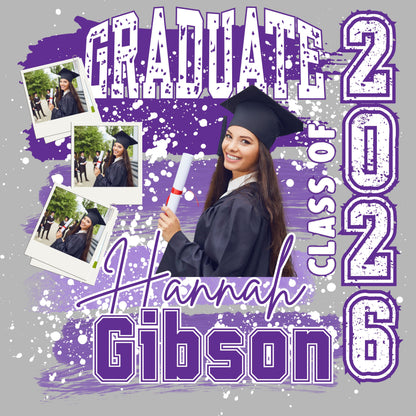 Custom Senior Graduation Shirt 2026/ Personalized Photo Tee