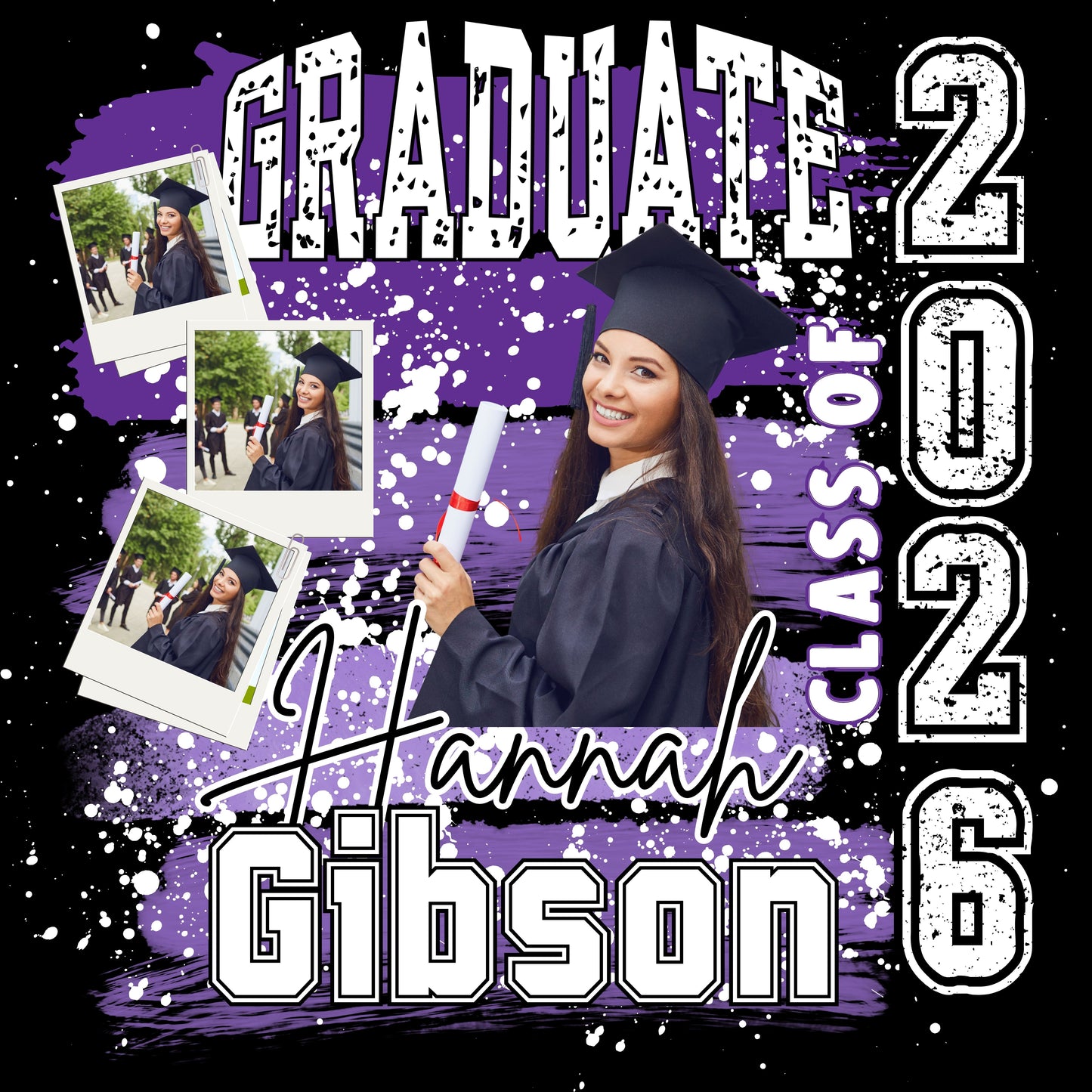 Custom Senior Graduation Shirt 2026/ Personalized Photo Tee