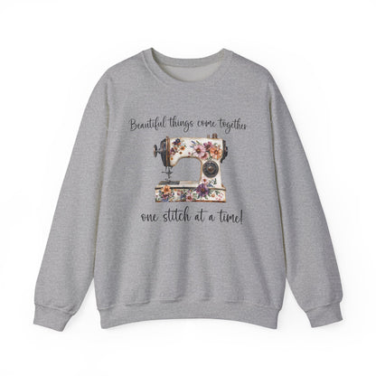 Vintage Floral Sewing Machine Sweatshirt In House