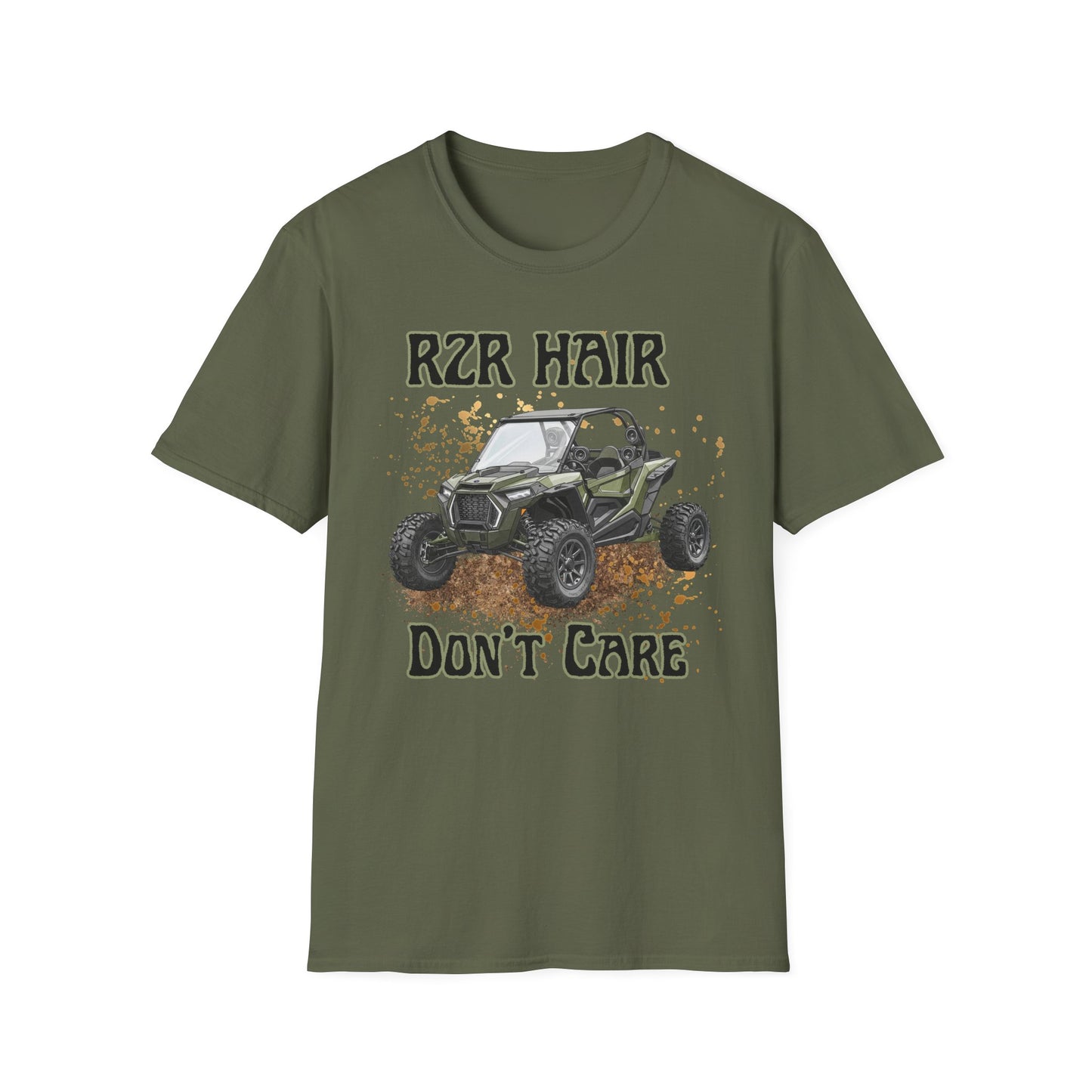 RZR Hair Don't Care T-Shirt — Off-Road UTV Mud Adventure Tee