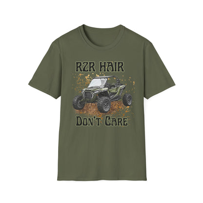 RZR Hair Don't Care T-Shirt — Off-Road UTV Mud Adventure Tee