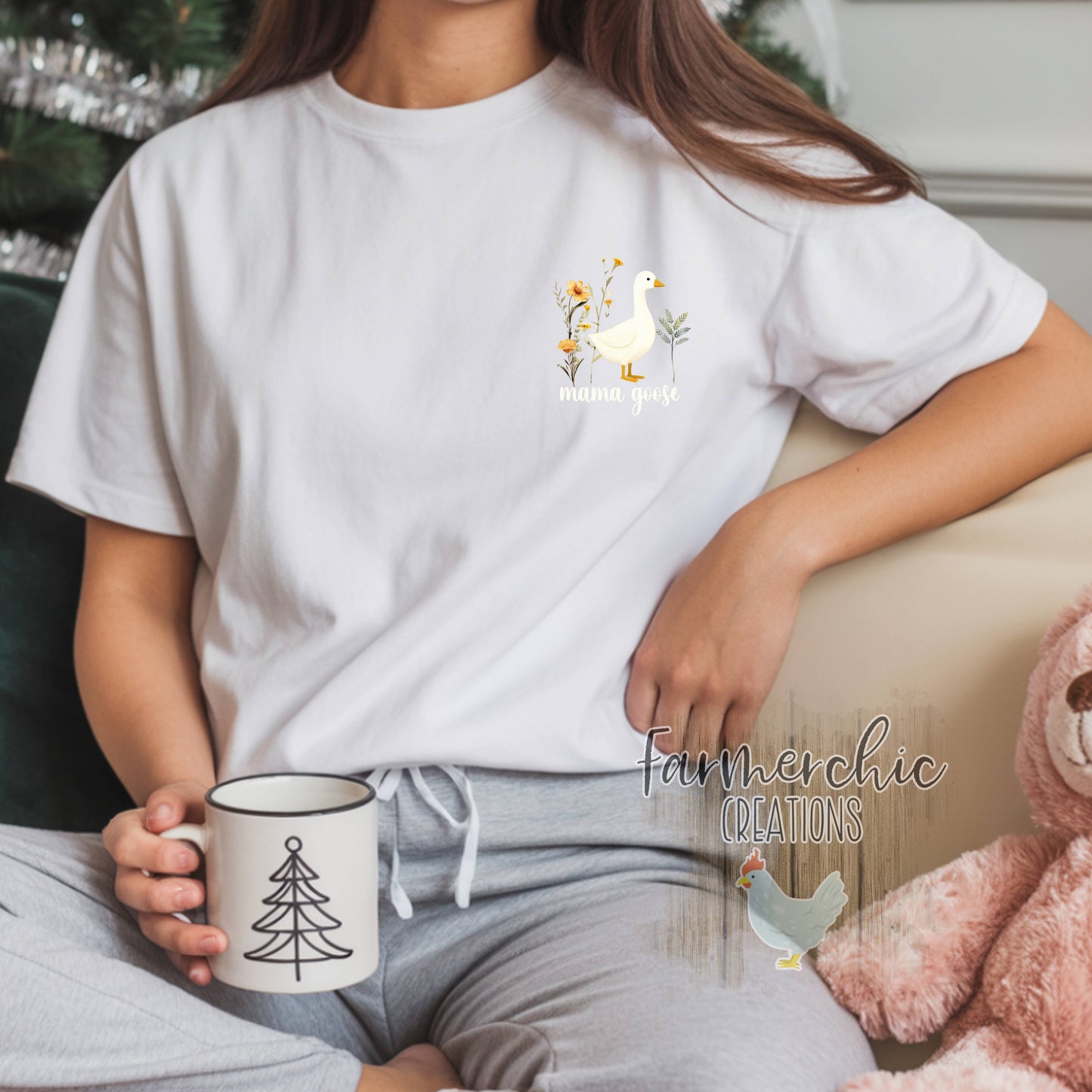 Mama Goose Farm Shirt – Rustic Country Mom Tee | Farmerchic Creations